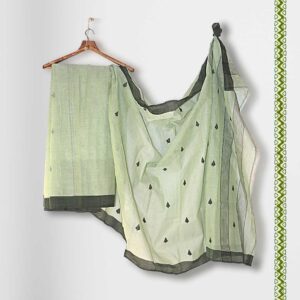 Green Handloom cotton Saree