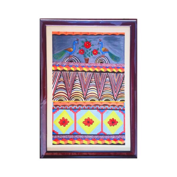 3D Pattern Design Painting By Santal Artist