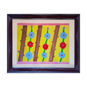 Santal Tribal Hand Painted – Floral Painting